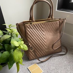 Michael Kors Susannah Chevron Quilted Tote